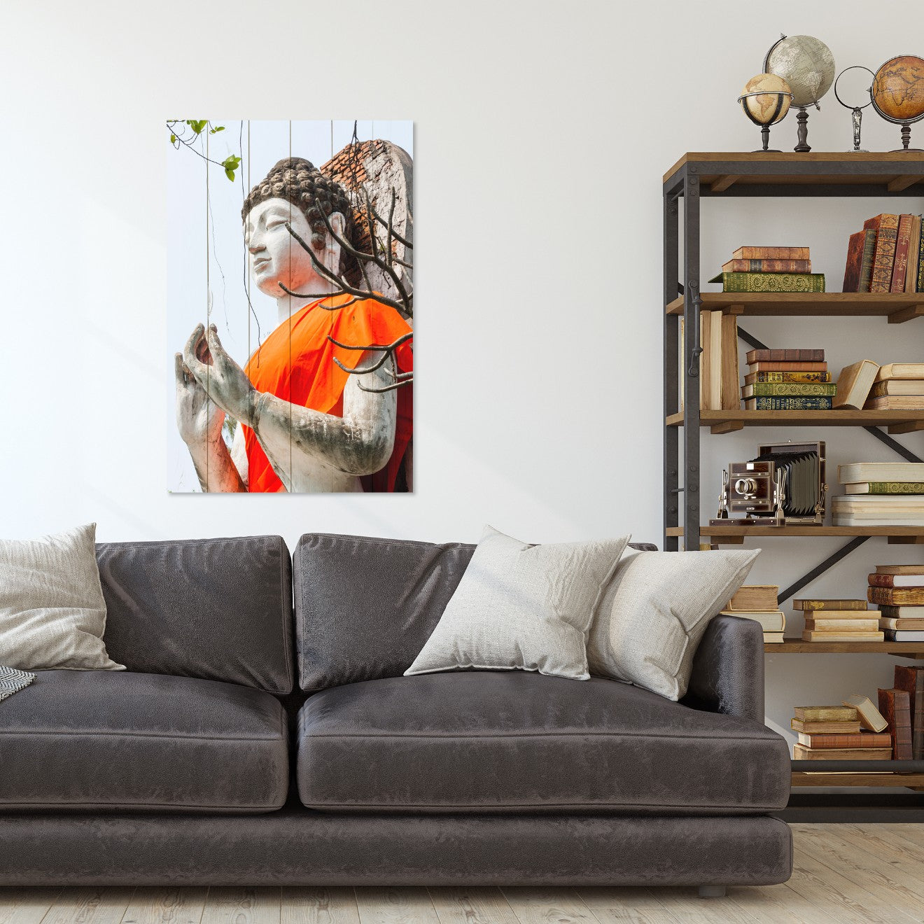 Obraz Wood Buddha Statue-40x60 cm