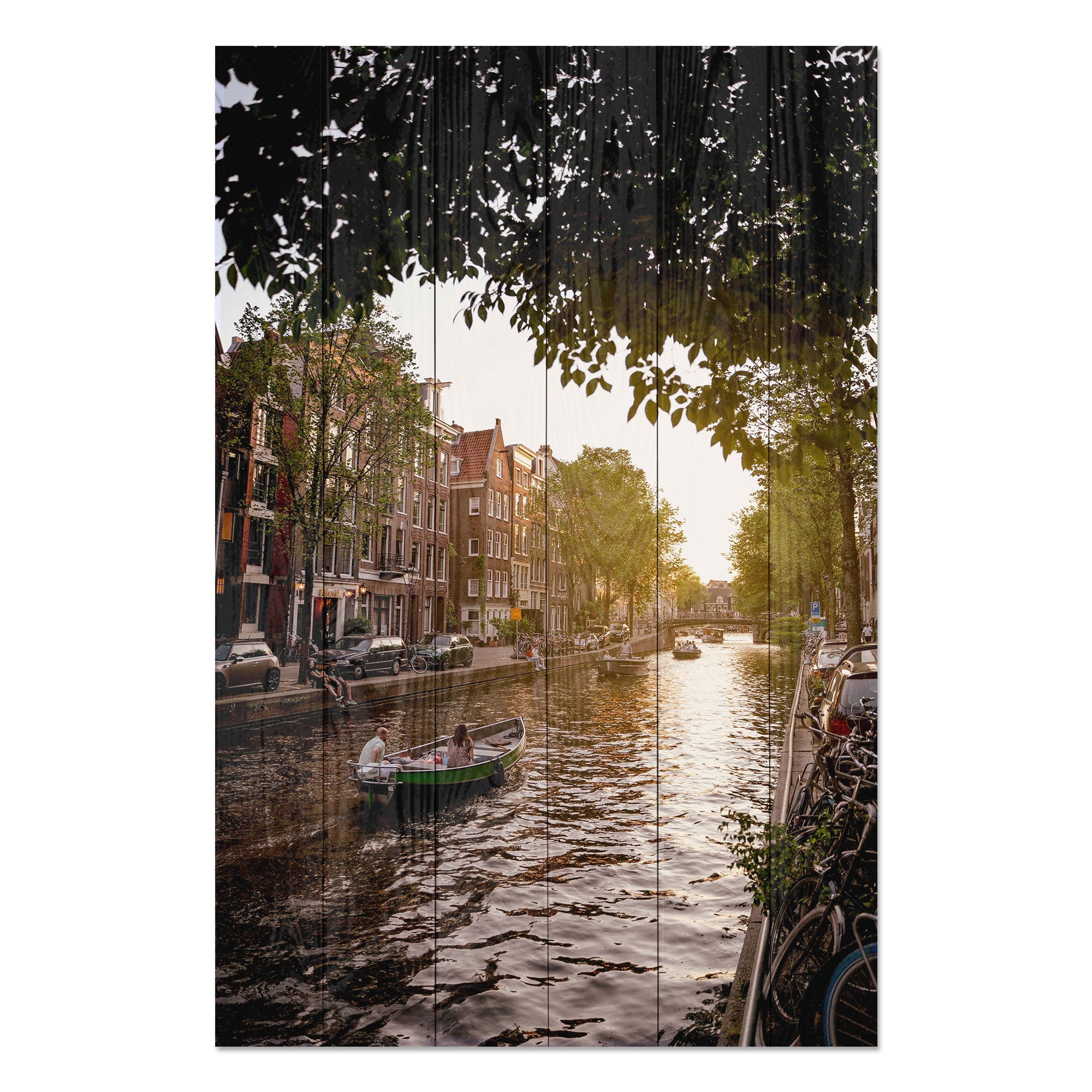 Obraz Wood Canal Boat Cruise-40x60 cm
