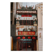 Obraz Wood Chinese Townhouse