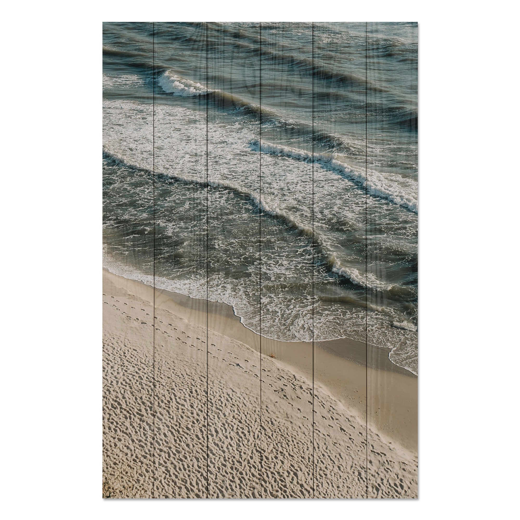 Obraz Wood Calm Beach-40x60 cm