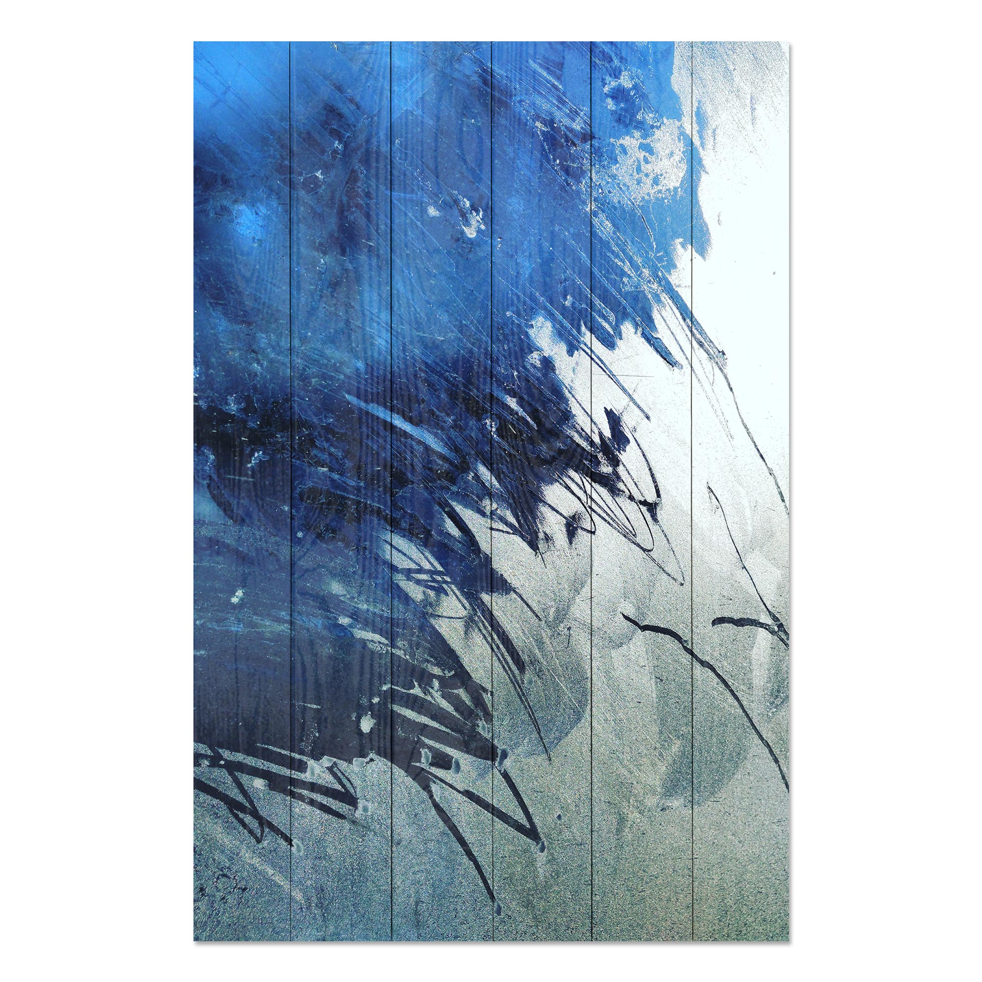 Obraz Wood Blue Art Abstract-40x60 cm