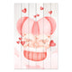 Bild Wood Pig Couple with Hearts-20x30 cm