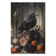 Obraz Wood Crow Dark Academia-30x30 cm