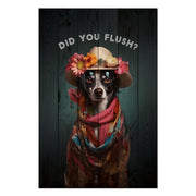 Obraz Wood Did you Flush-50x70 cm