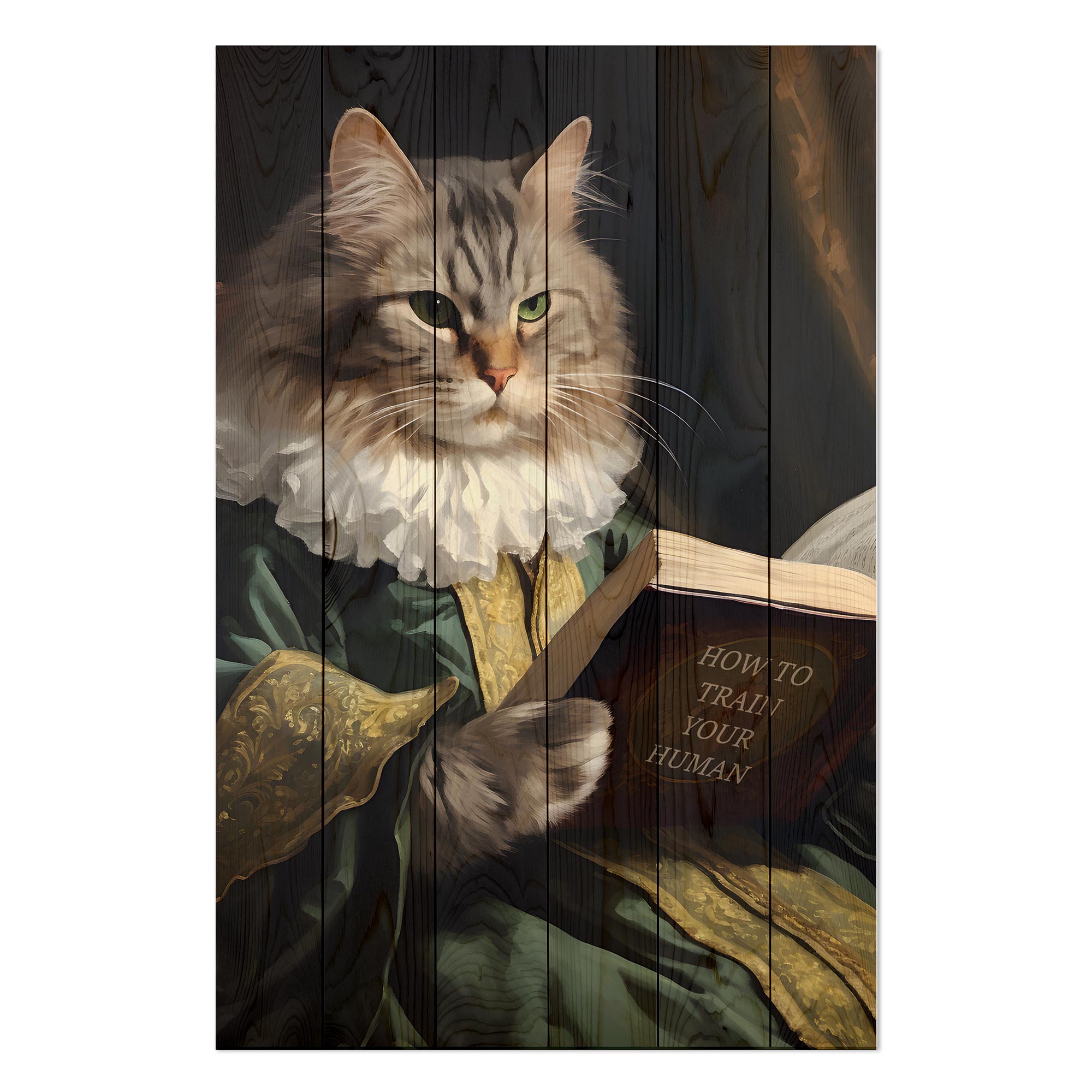 Bild Wood How to train your Human-40x60 cm
