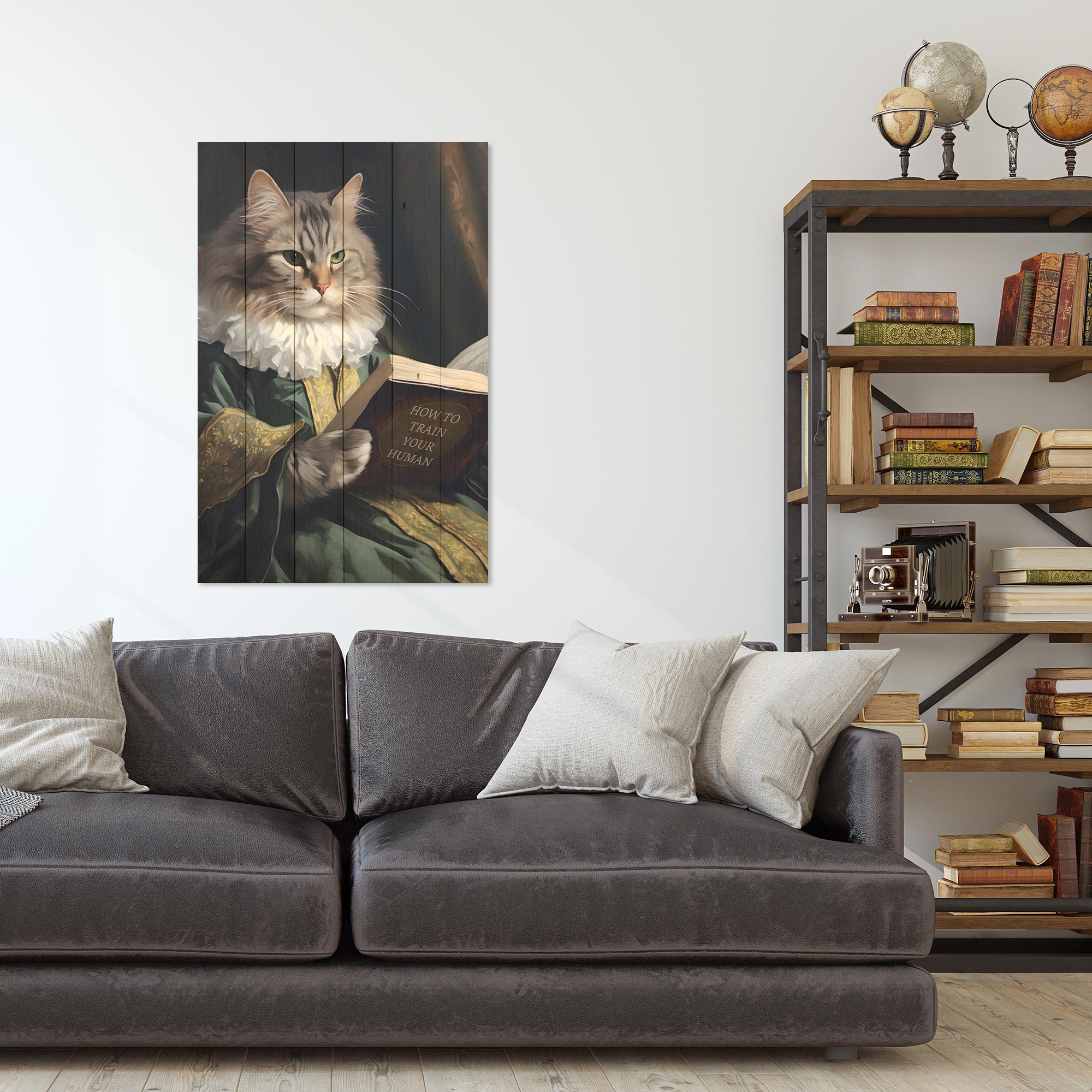 Bild Wood How to train your Human-40x60 cm