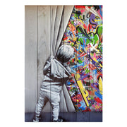 Obraz Wood Behind the Curtains-50x70 cm