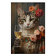 Obraz Wood Cheers Cat