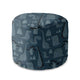 Runder Hocker Dark Cartoon Style Dinosaur-Oxford