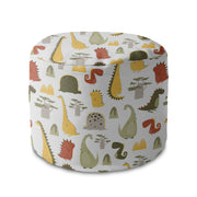 Puf round footstool Cartoon Style Dinosaur-Oxford