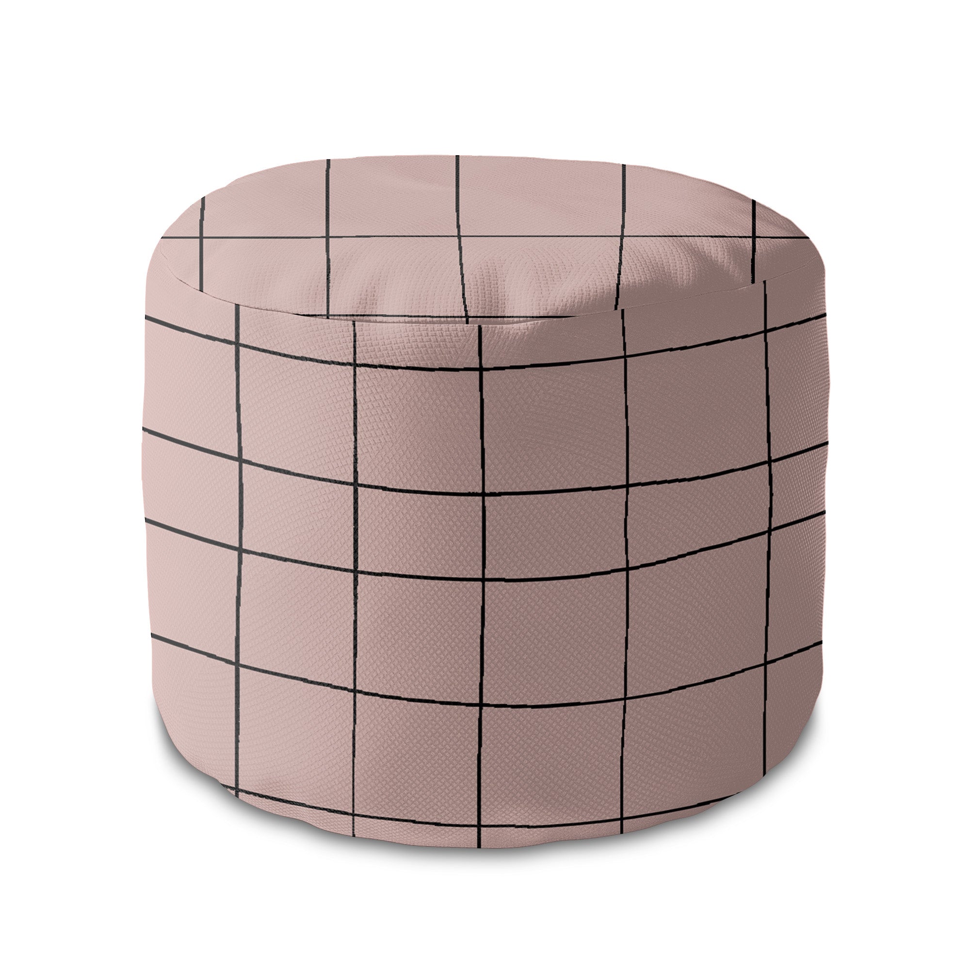 Puf okrągły podnóżek Distorted Pink