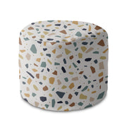 Puf okrągły podnóżek Vintage Terrazzo-Oxford