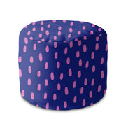 Puf okrągły podnóżek Pink Spots-Panama