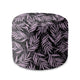 Round Pouf Footstool Palm Leaves in the Night-Oxford