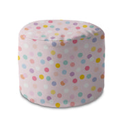 Runder Hocker Fußhocker Pastel Confetti Dots