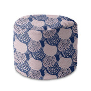 Puf okrągły podnóżek Pink and Blue Geometric Ornament