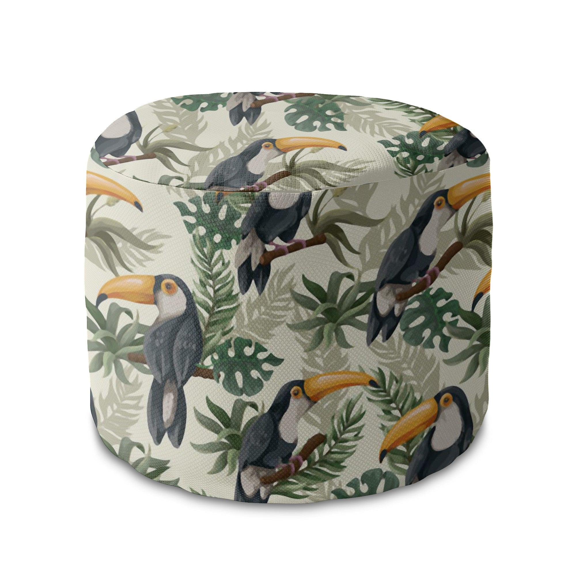 Puf okrągły podnóżek Toucans Jungle-Panama