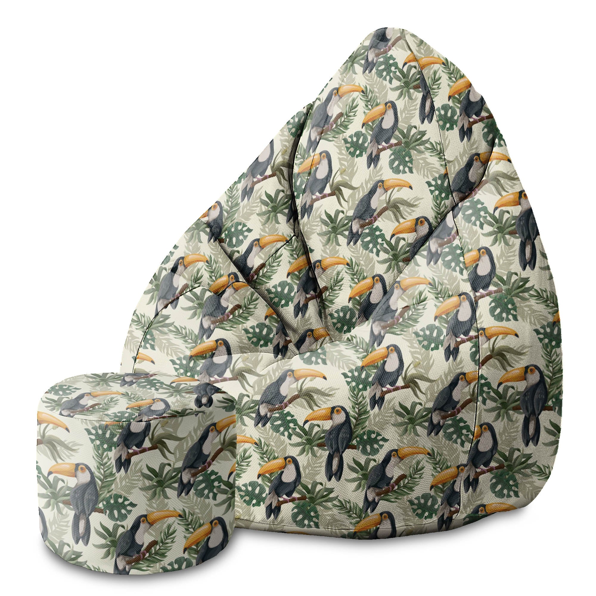Puf okrągły podnóżek Toucans Jungle