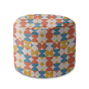 Puf okrągły podnóżek Geometric Retro-Oxford