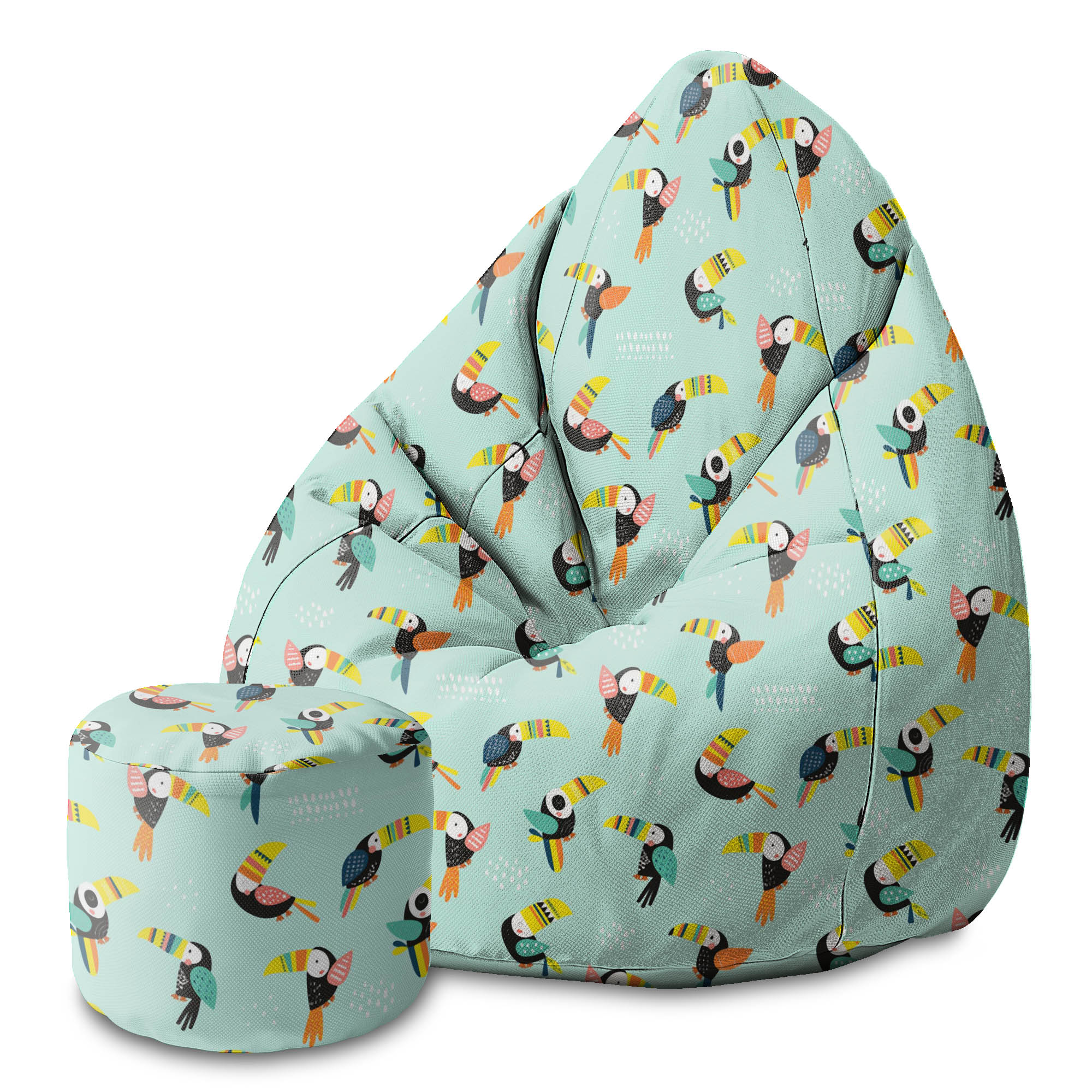 Puf okrągły podnóżek Toucans