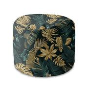 Kulatá podnožka Monstera Gold Green