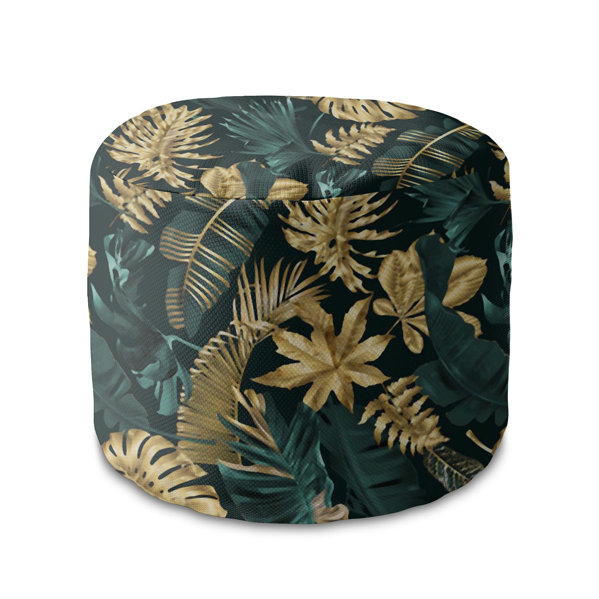 Kulatá podnožka Monstera Gold Green
