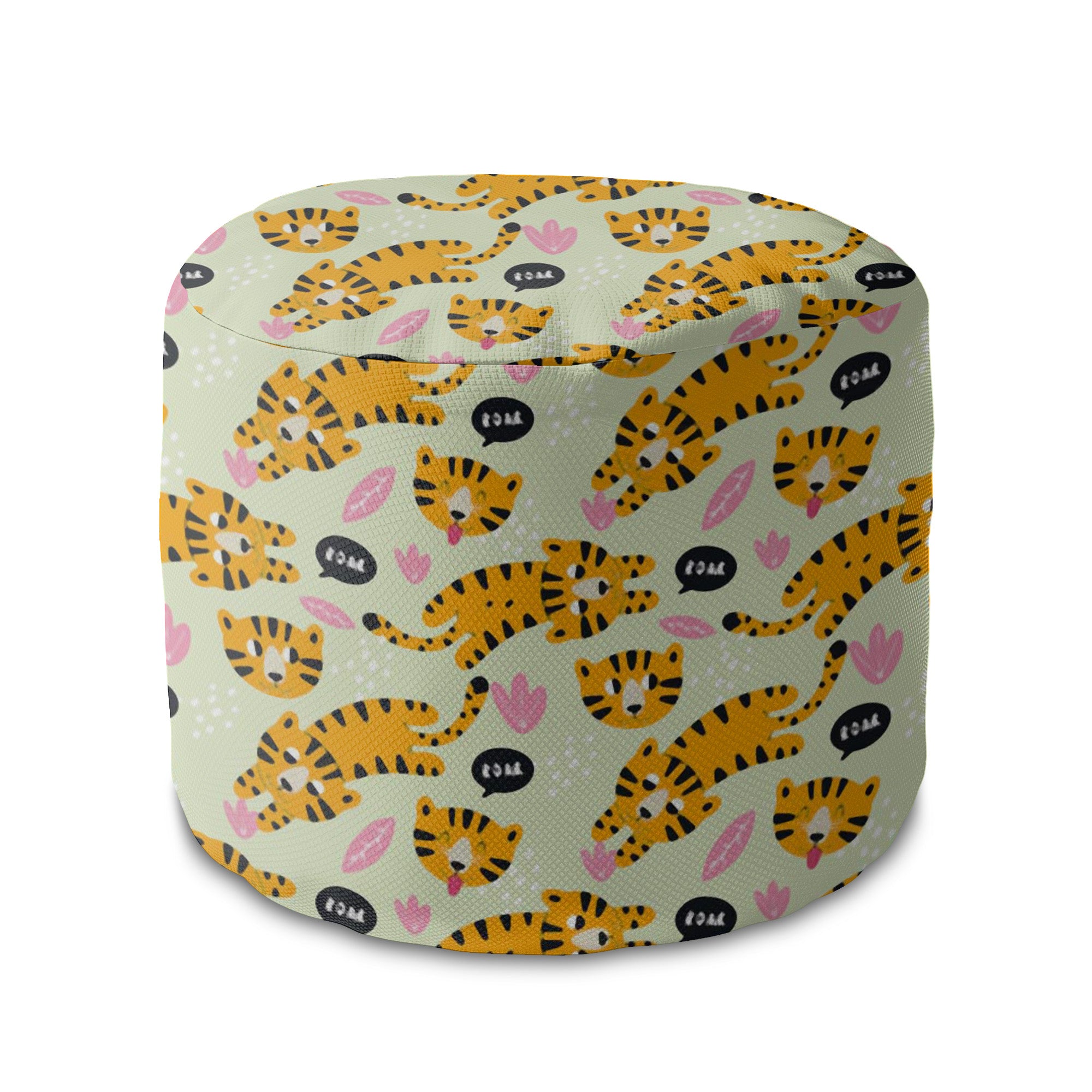 Puf okrągły podnóżek Tiger Roar