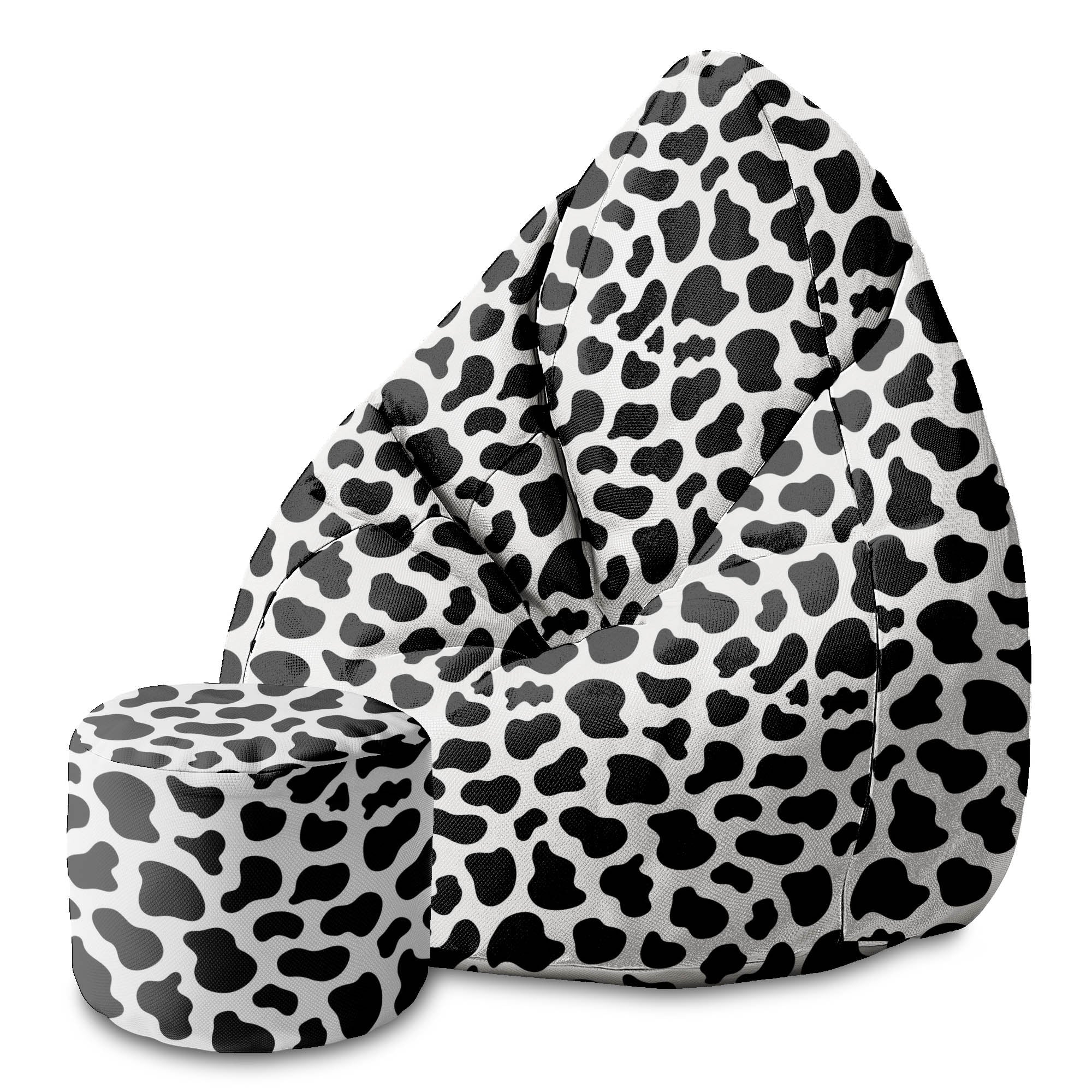 Puf okrągły podnóżek Cow Print