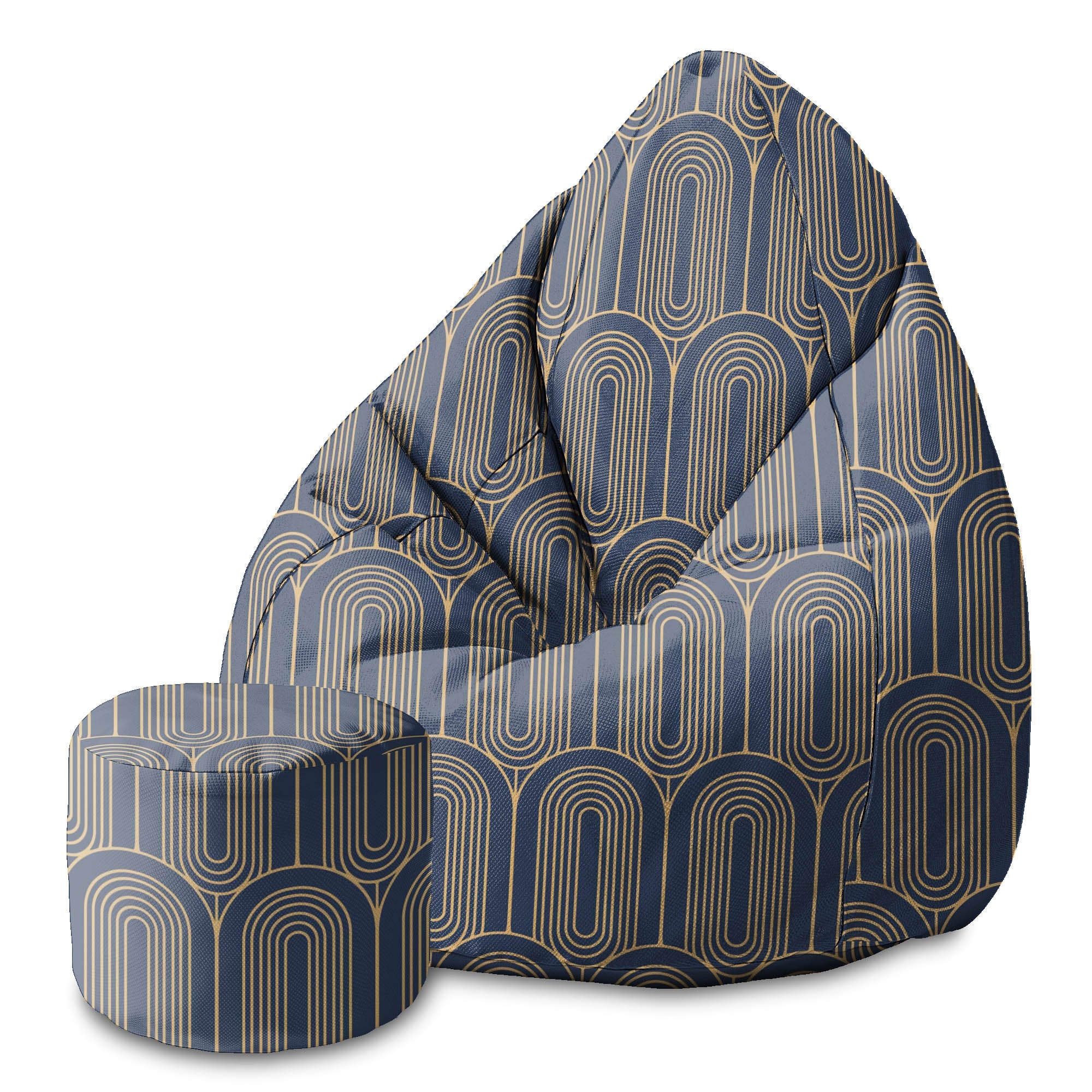 Puf okrągły podnóżek Deco Pattern