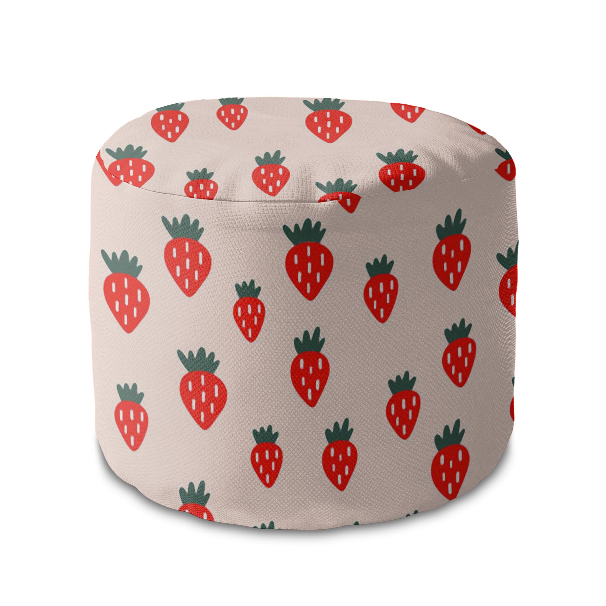 Puf okrągły podnóżek Strawberry Jam-Panama