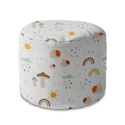 Runder Hocker Fußhocker Autumn Mushroom-Panama
