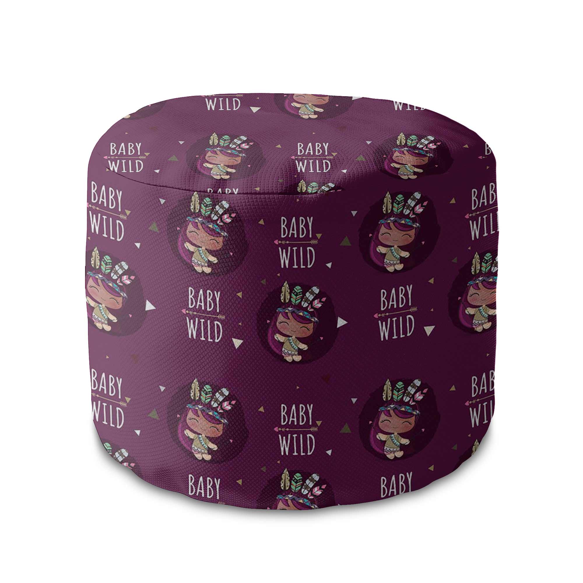 Okrúhly puf podnožka Baby Wild