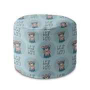 Kulatý puf podnožka Bear Hero-Oxford