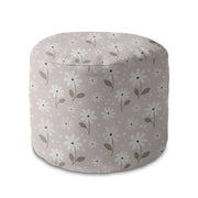 Puf okrągły podnóżek Light Flowers-Velvet