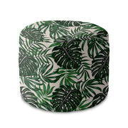 Puf okrągły podnóżek Tropical Leaves Pattern-Oxford