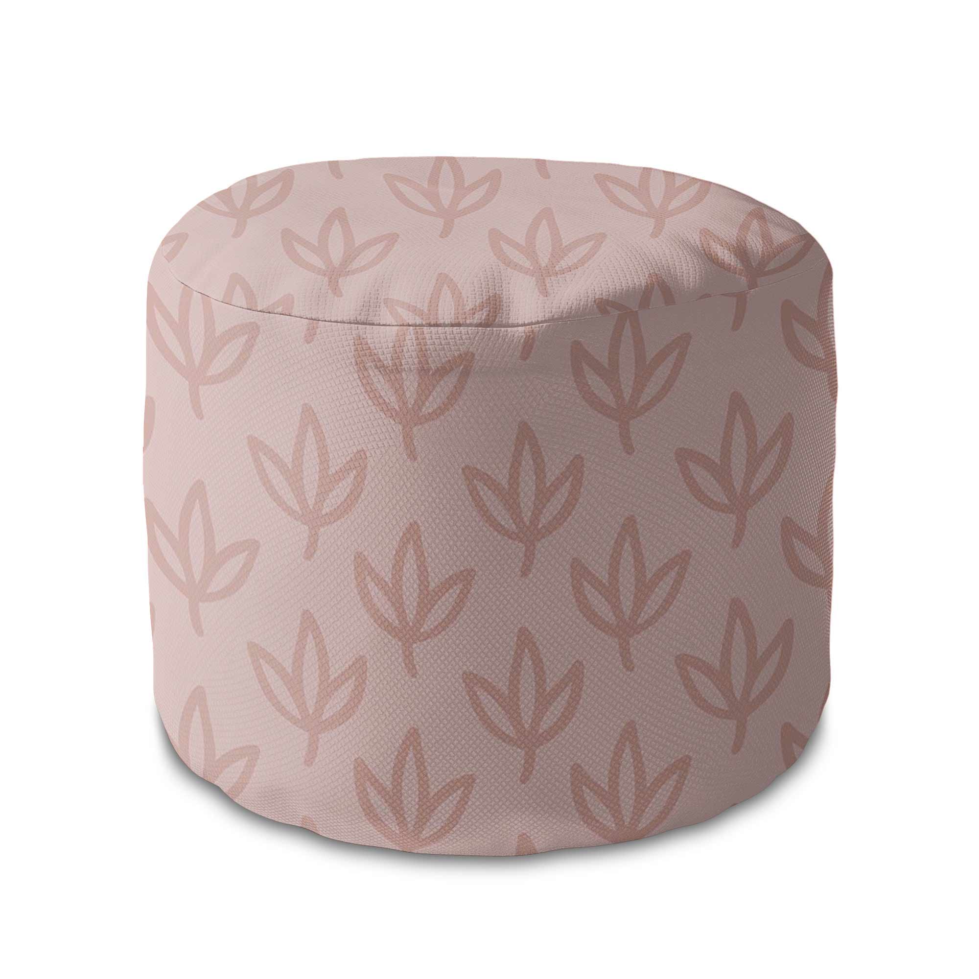 Kulatá podnožka Puf Doodle Patterns-Velvet