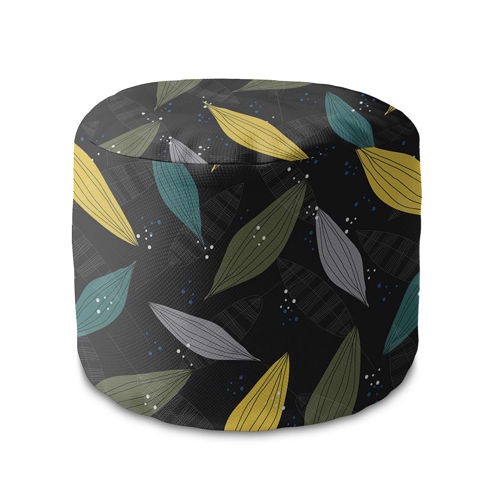 Puf okrągły podnóżek Simple Scandi Pattern