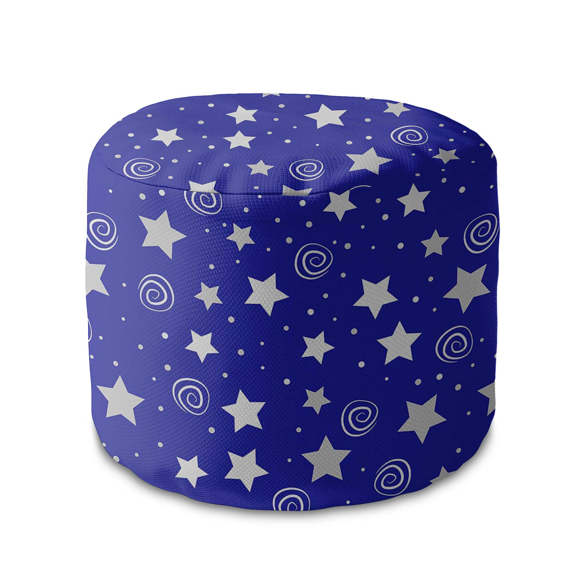 Kulatá taburetka podnožka Night Sky Pattern-Velvet