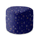 Runder Hocker Fußstütze Abstract Soft Shapes-Velvet