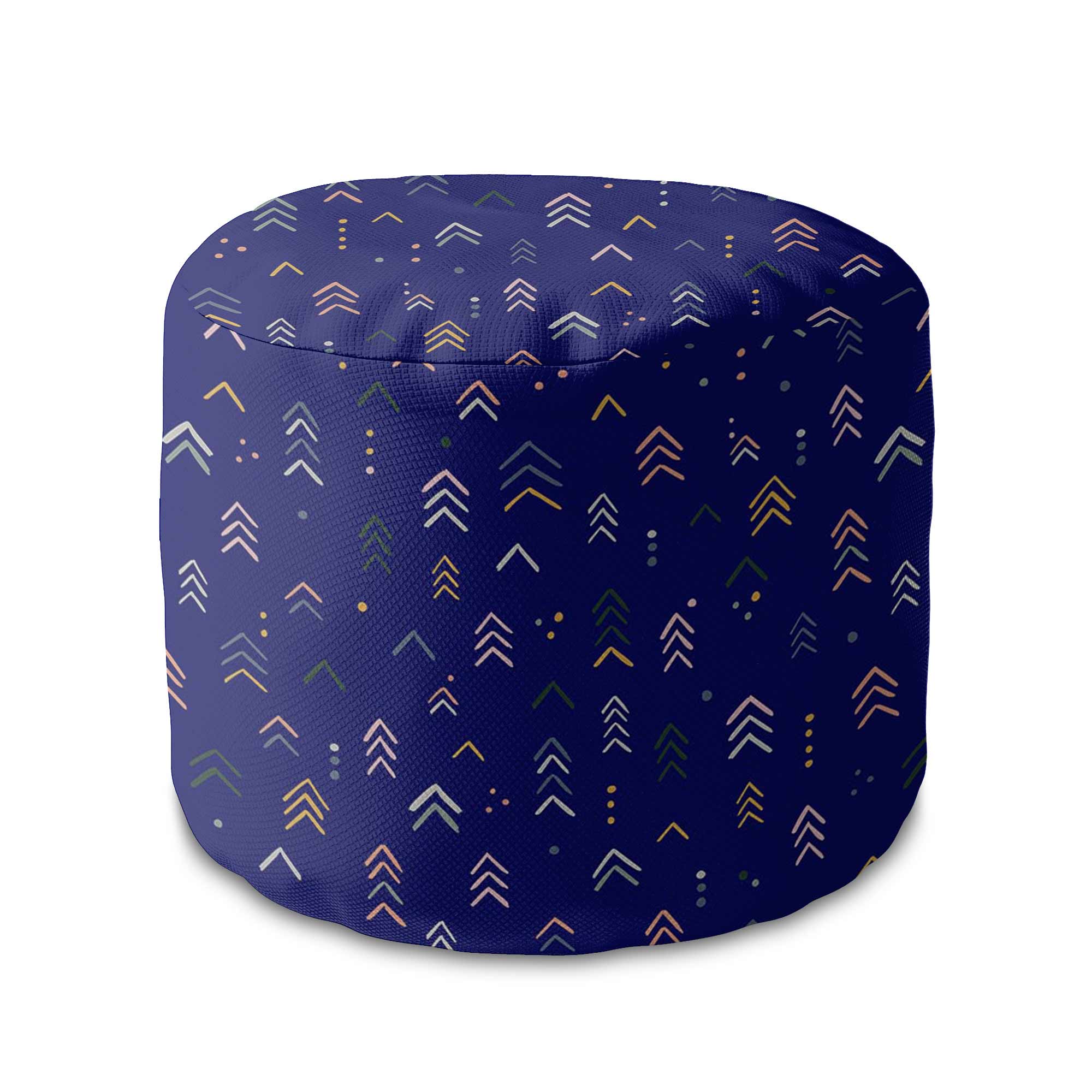 Runder Hocker Fußstütze Abstract Soft Shapes