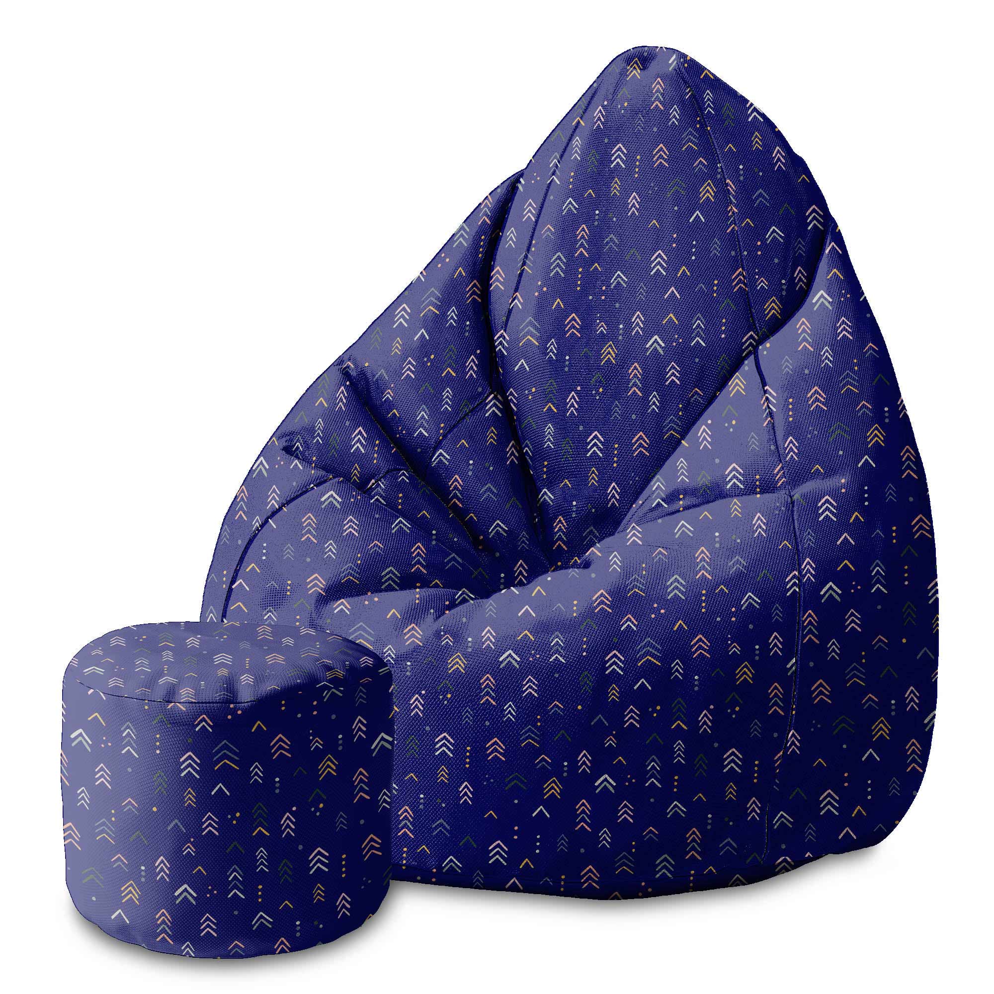 Runder Hocker Fußstütze Abstract Soft Shapes