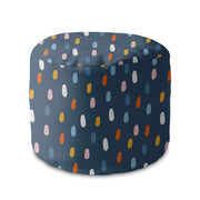 Puf okrągły podnóżek Colorful Rain-Velvet