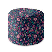 Puf okrągły podnóżek Pink Meadow-Velvet