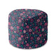 Puf okrągły podnóżek Pink Meadow-Velvet