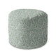 Runder Hocker Fußhocker Tiny White Flowers Meadow