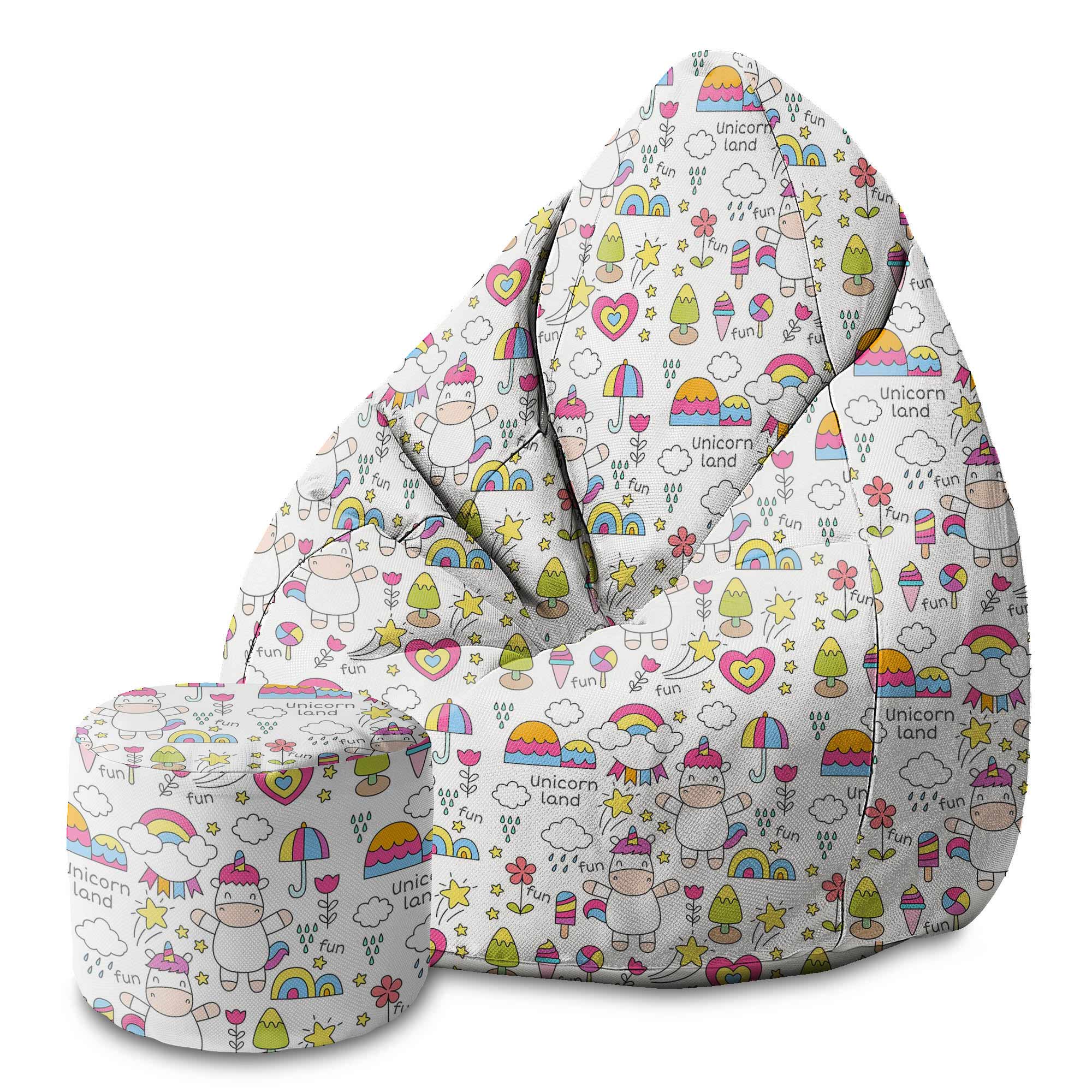 Puf okrągły podnóżek Unicorn Land