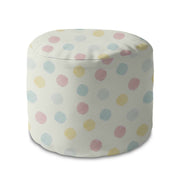 Puf okrągły podnóżek Pastel Spots-Velvet