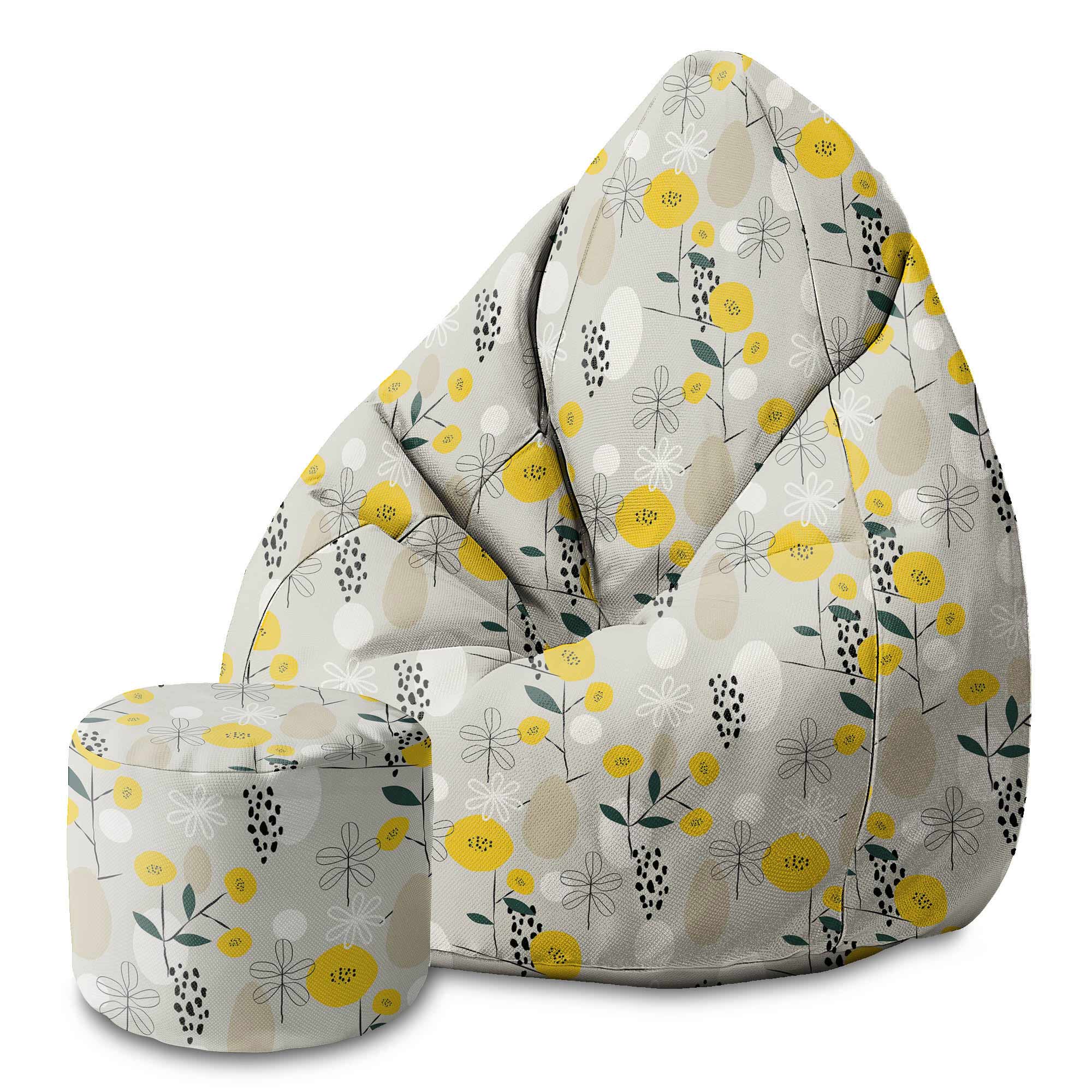 Runder Hocker Fußstütze I Like Scandi-Velvet