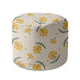 Runder Hocker Fußstütze Sweet Summer Morning-Velvet