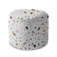 Puf okrągły podnóżek Brown Terrazzo